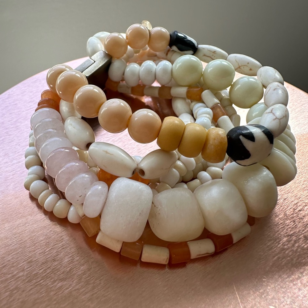 Anthropologie Charmante Layered Bracelet WHITE